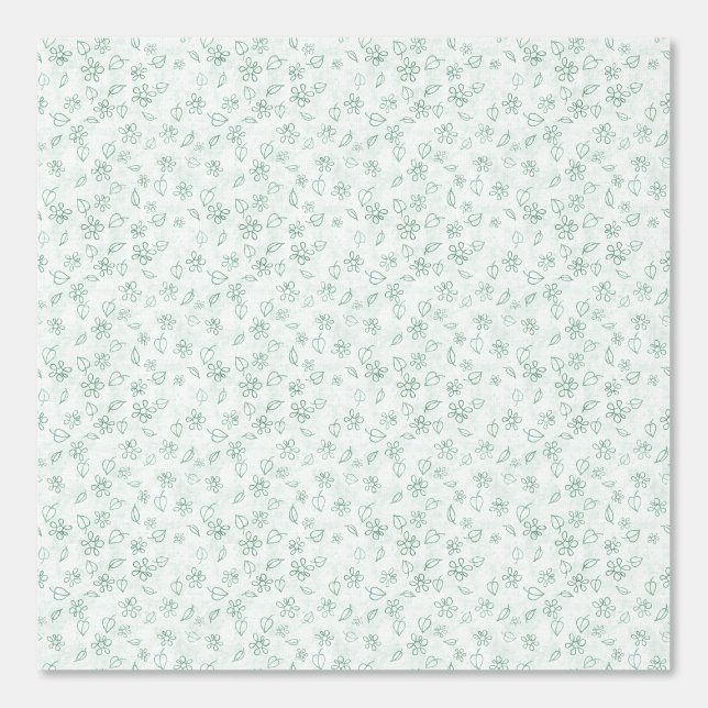 Papier Peint Éclairage botanique vert clair (Recto)