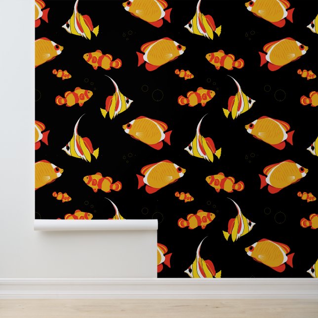 Papier Peint École de plongée en scaphandre Aquarium Pêche (Application)