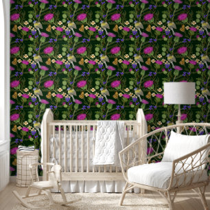 Papier Peint écossais Thistle Cottagecore Motif