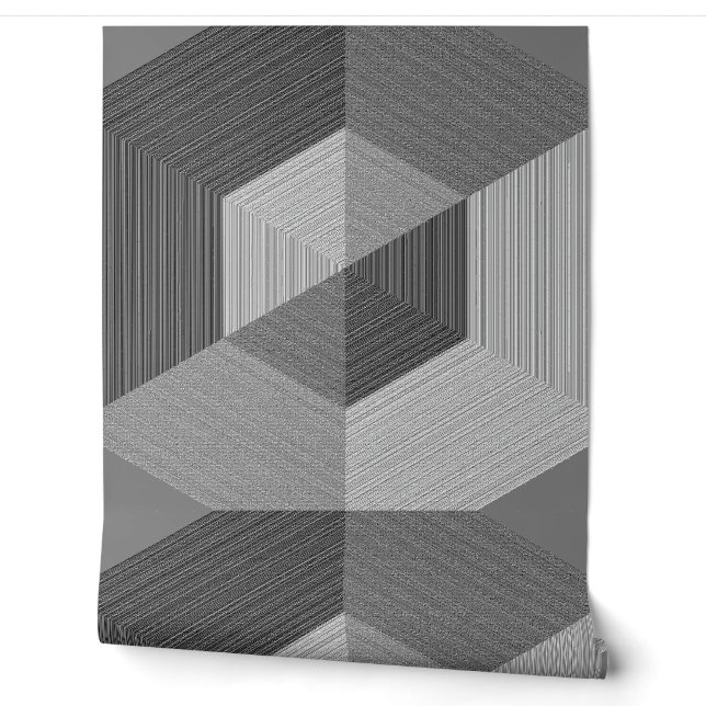 Papier Peint Effet 3D texturé gris "Ratti_Creative_Arts" (Déroulement)