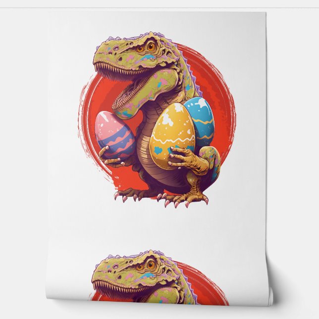 Papier Peint Eggspert OEufs de Pâques Chasse Dinosaure Lapin de (Déroulement)