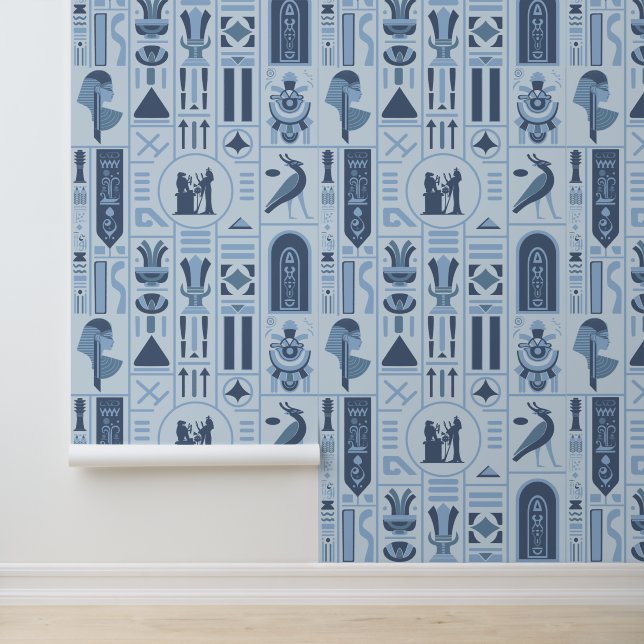 Papier peint égyptien Hiéroglyphes (Application)