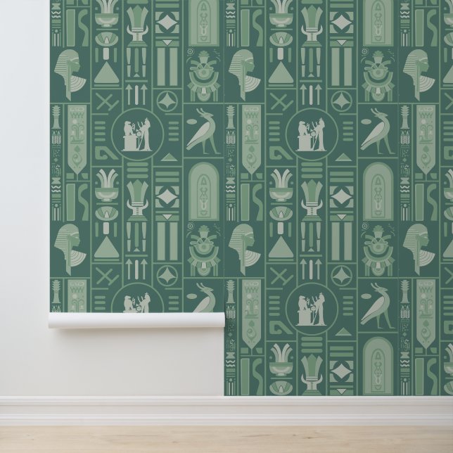 Papier peint égyptien Hiéroglyphes (Application)