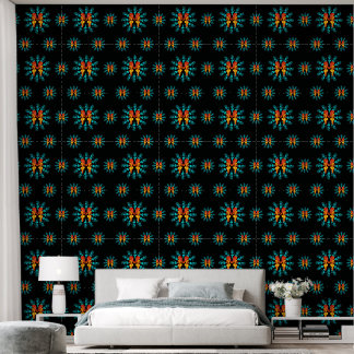Papier Peint Electric Bloom Repeat – Fond d'écran Psychedelique
