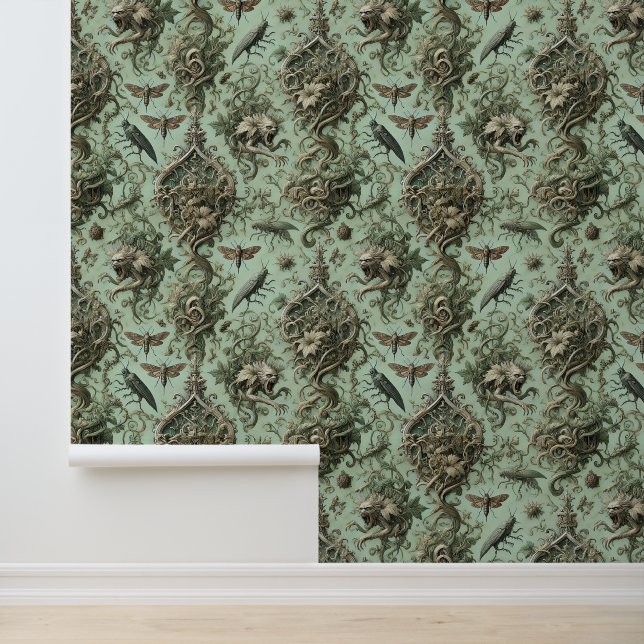 Papier Peint Élégance Chitinique - Insecte Gothique (Application)