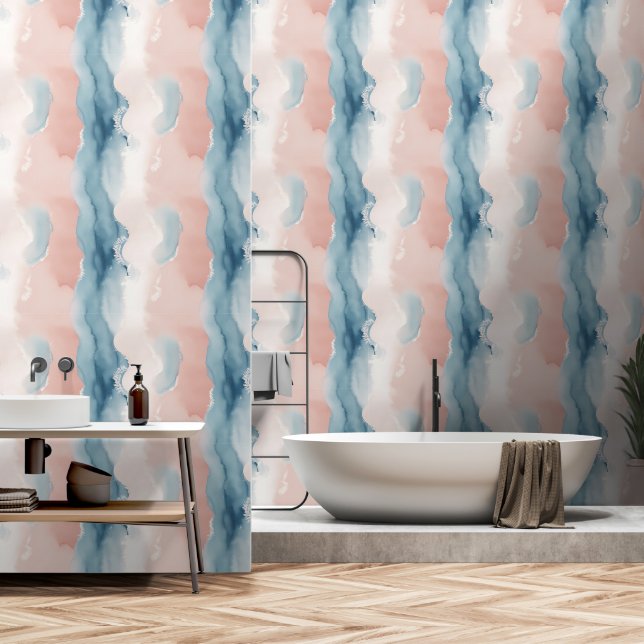 Papier Peint Élégance en marbre élégant (Salle de bain)