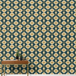 Papier Peint élégant art Déco carrelé motif