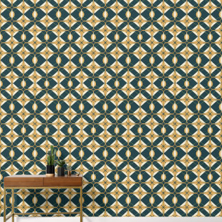 Papier Peint élégant art Déco carrelé motif