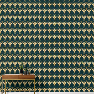 Papier Peint élégant art Déco carrelé motif
