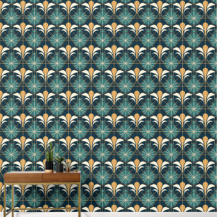 Papier Peint élégant art Déco carrelé motif