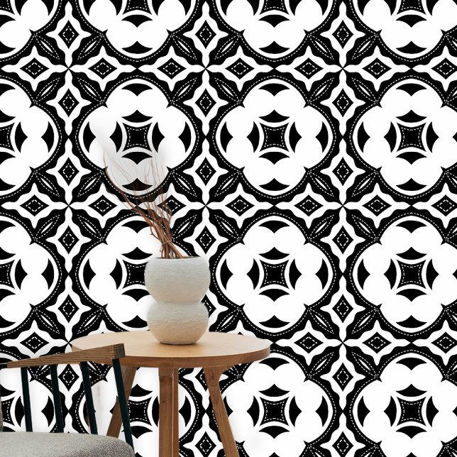 Papier Peint Élégant Charming noir et blanc (Créateur téléchargé)