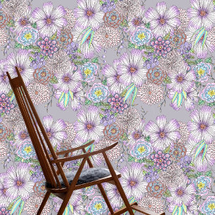 Papier Peint Élégant Charming Purple Lavender Garden Flowers