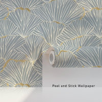Élégant coquille Art Déco Empreinte Peel & Stick