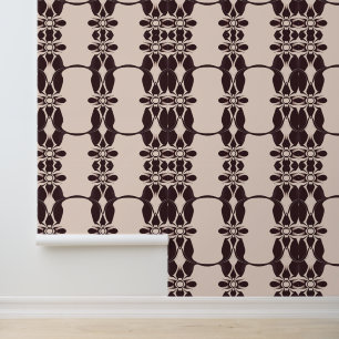 Papier Peint Élégant Damas victorien : Chocolat noir classique