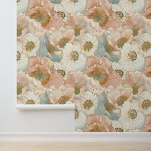 Papier Peint Élégant floral japonais