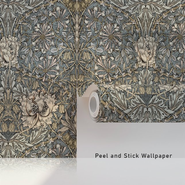 Papier Peint Elégant Honeysuckle Motif William Morris Style (Créateur téléchargé)