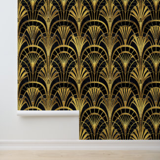 Papier Peint Élégant motif carrelé art déco