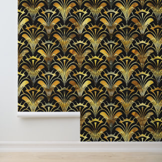 Papier Peint Élégant motif carrelé art déco