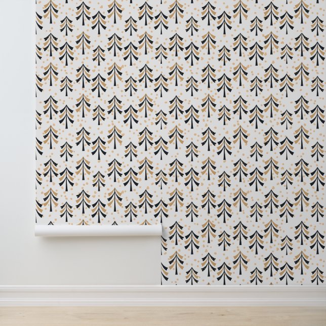 Papier Peint Élégant motif de Noël festif (Application)