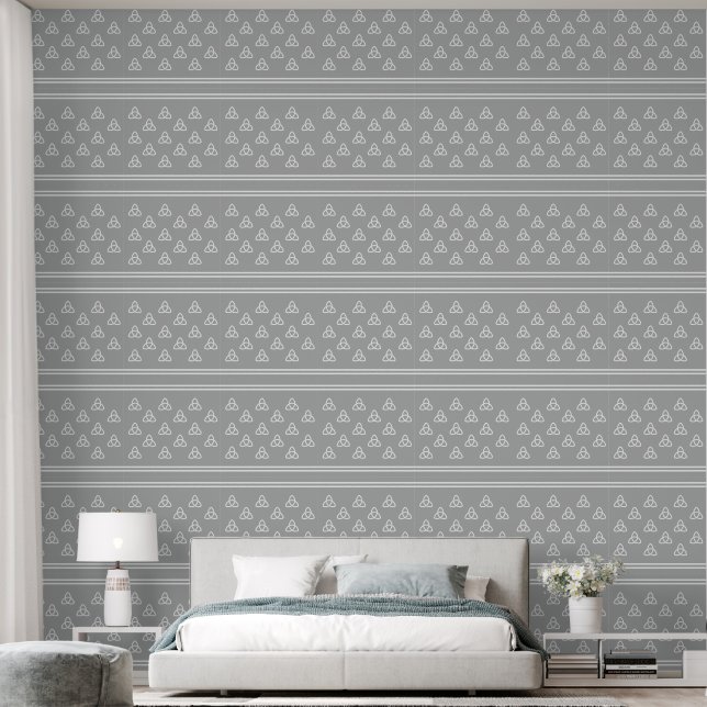 Papier Peint Élégant Motif de symbole moderne (Chambre à coucher)