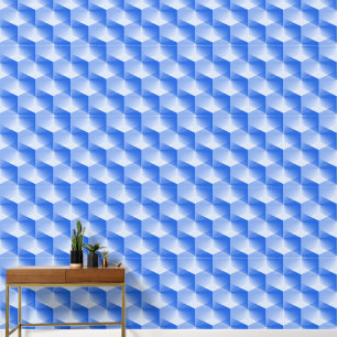 Papier Peint Elégant Motif géométrique gris bleu Abstrait