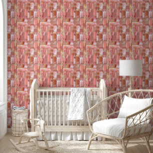 Papier Peint Élégant Pastel Luxe Rose Gold Blocks