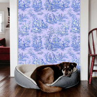 Elégant vintage bleu violet toile de jouy
