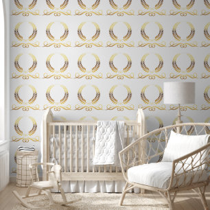 Papier Peint Elégante aquarelle Royal Crest Nursery Décor de la