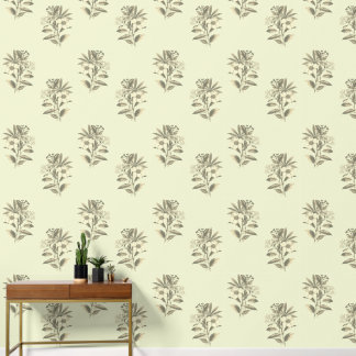 Papier Peint Élégante Rose de Noël Vintage Beige Florale
