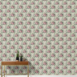 Papier Peint Élégante rose rose Vintage et rose sur la taille