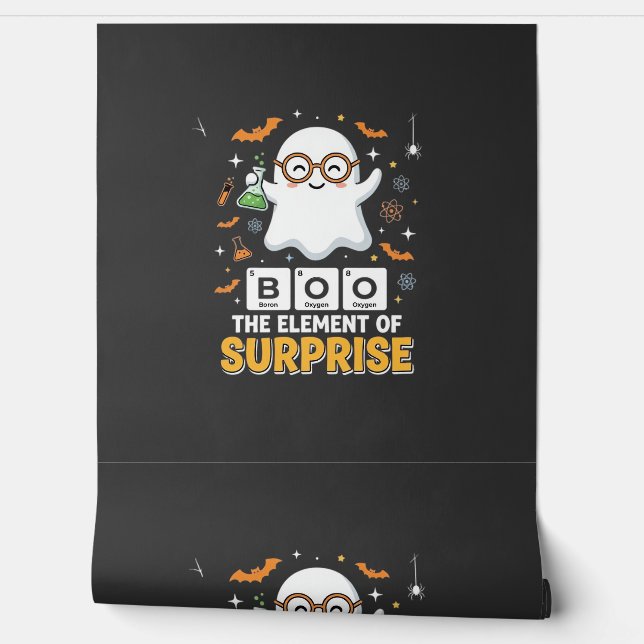 Papier Peint Élément de surprise de fantôme pour Halloween Boo  (Déroulement)