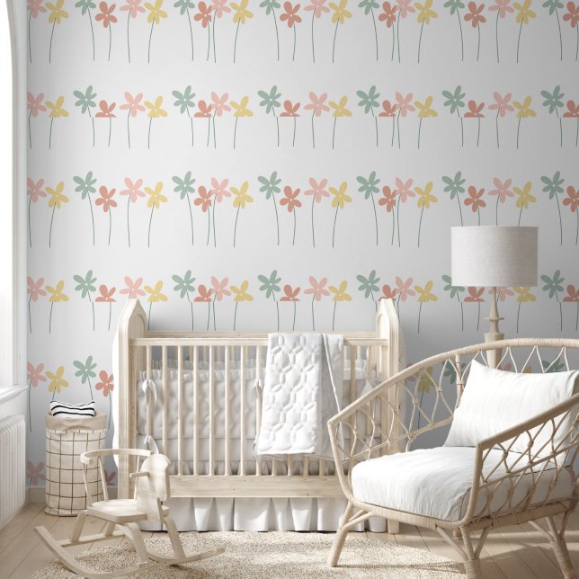 Papier peint en papier peint floral (Enfants)