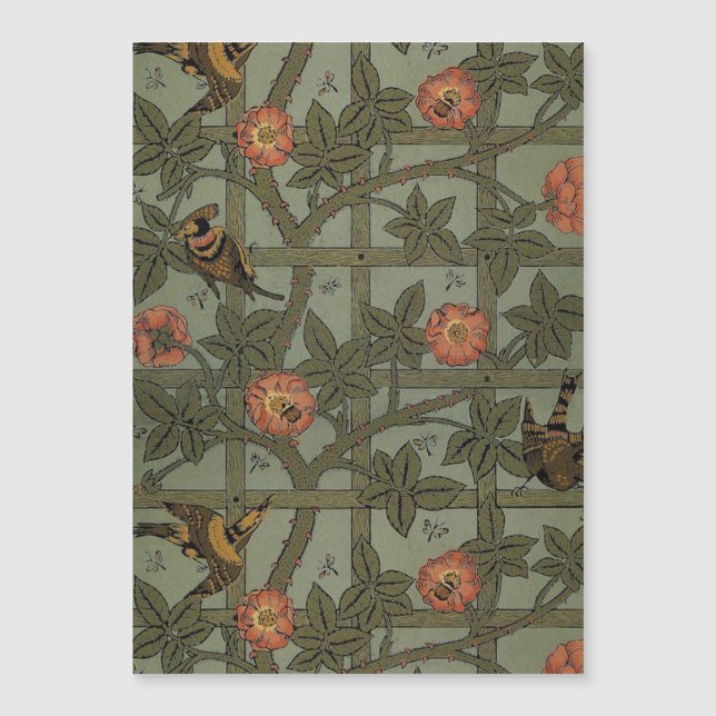 Papier peint en treillis de William Morris (Devant)