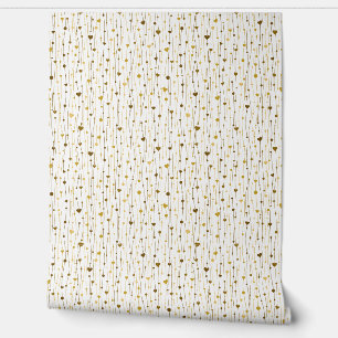 Papier Peint en vichy À damiers Coeurs Motifs Plaids sans coutu