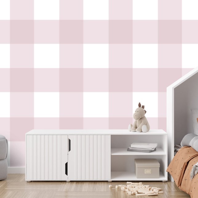 Papier Peint En vichy rose vérifier grand mignon simple plis (Créateur téléchargé)