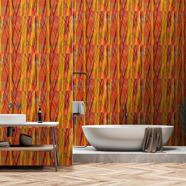Papier peint en vinyle texturé Whip (Salle de bain)