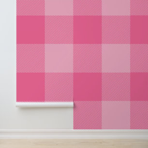 Papier Peint Énorme plaid rose français Buffalo