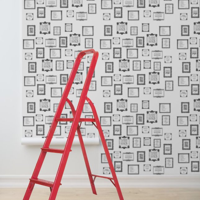 Papier Peint Eplucher et coller les guillemets encadrés (Peel and stick framed quotes wallpaper)