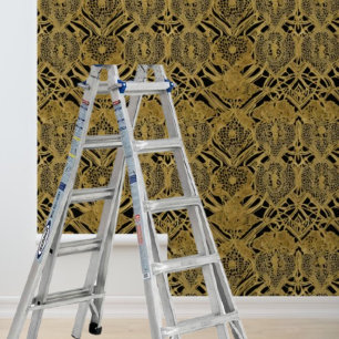 Papier Peint Éplucher et coller motif or sur arrière - plan noi