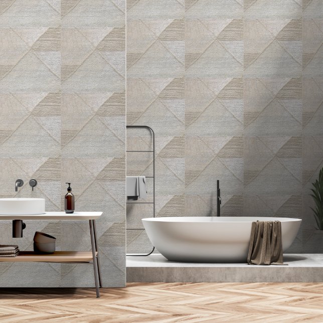 Papier Peint Éplucher et coller naturel (Salle de bain)
