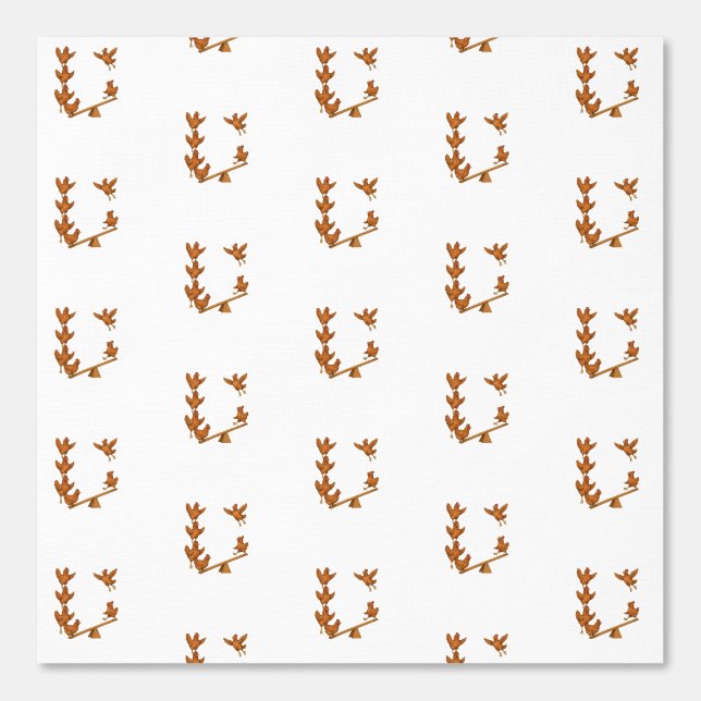 Papier Peint Équipe d'acrobates des poulets gazouillants (Recto)