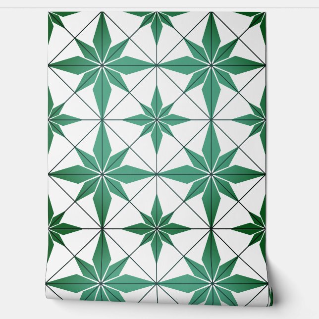 Papier Peint Étoile verte (Déroulement)