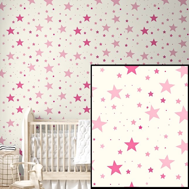 Papier Peint Étoiles Douces Et Roses Sombres (Créateur téléchargé)