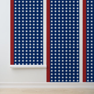 Papier Peint Étoiles et rayures patriotiques
