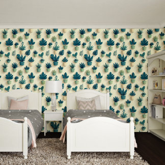 Papier Peint Evergreen Loft Haven | Luxueux Airbnb Botanique