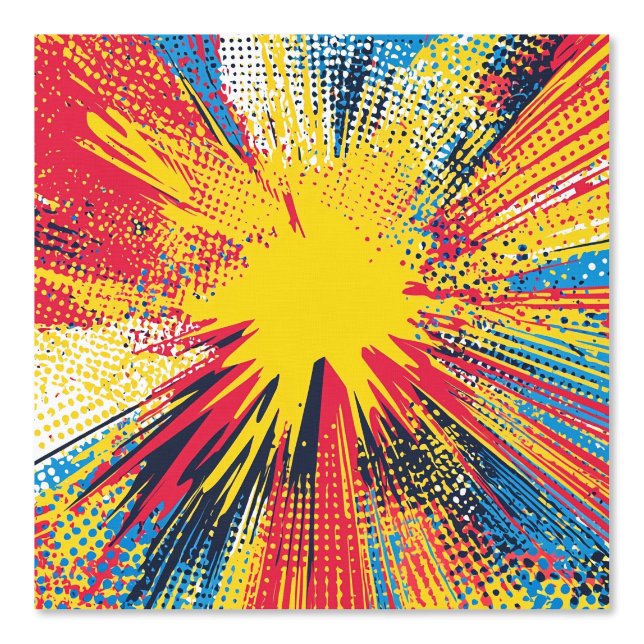 Papier Peint Explosion d'art pop de style comique (3) (Recto)
