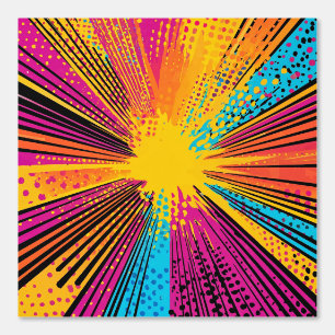 Papier Peint Explosion d'art pop de style comique (9)