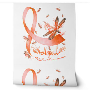 Papier Peint Faith Hope Love MS Awareness Dragonfly