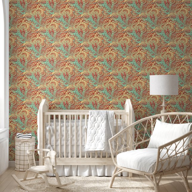 Papier Peint Fantasy Paisley Ornementations Particularité 11 (Enfants)