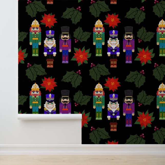 Papier Peint Felt Look Nutcrackers Soldiers Beautiful (Application)